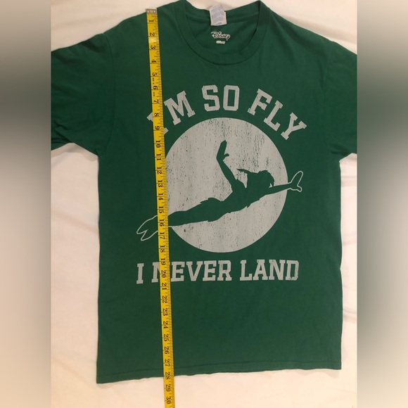 Disney, Unisex, I’m so Fly I Never Land t-shirt, green, M - Picture 5 of 10